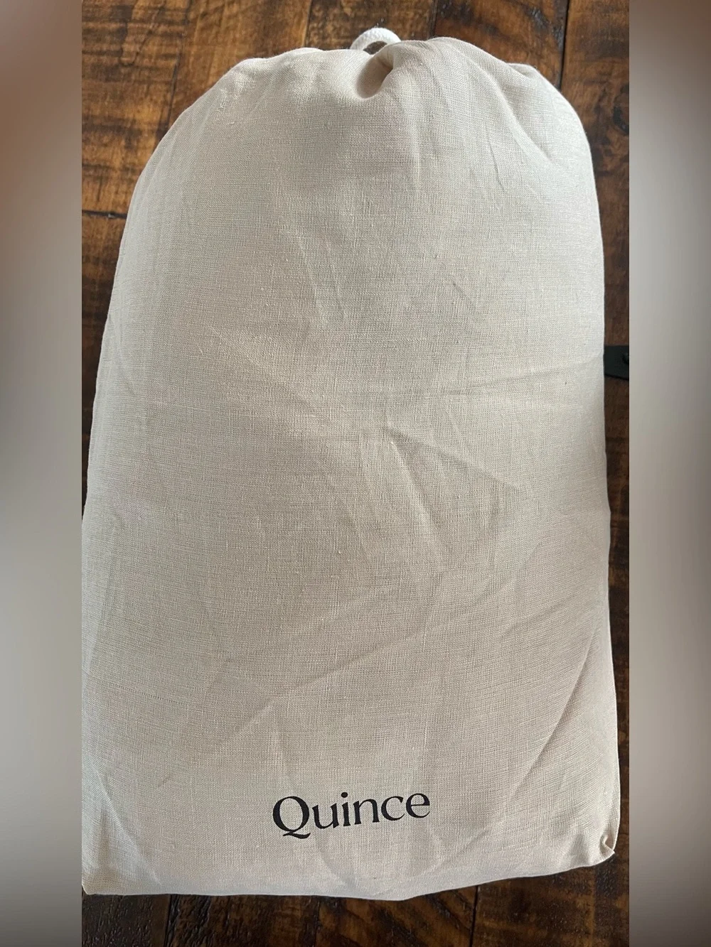 NWOT Quince European Linen 1 Piece Duvet Cover, King/Cal (Toffee)